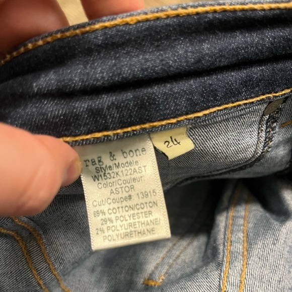 Rag & Bone Dark  Wash Skinny Jeans - Picture 6 of 6